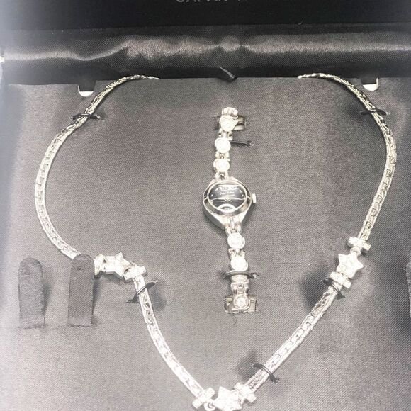 Fred Belay Silver Necklace and Matching Watch Set - Picture 5 of 5